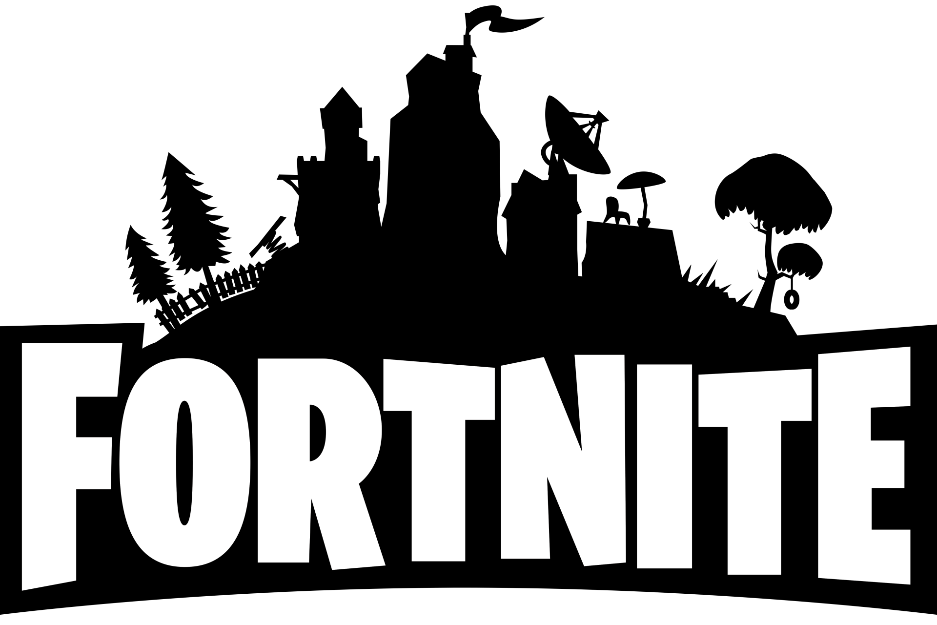 fortnite-logo-black-and-white